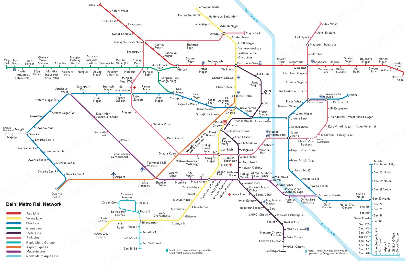 Delhi Metro Map